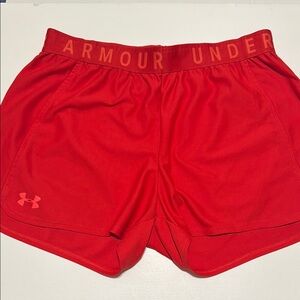 Under Armour Bold Red Workout Shorts